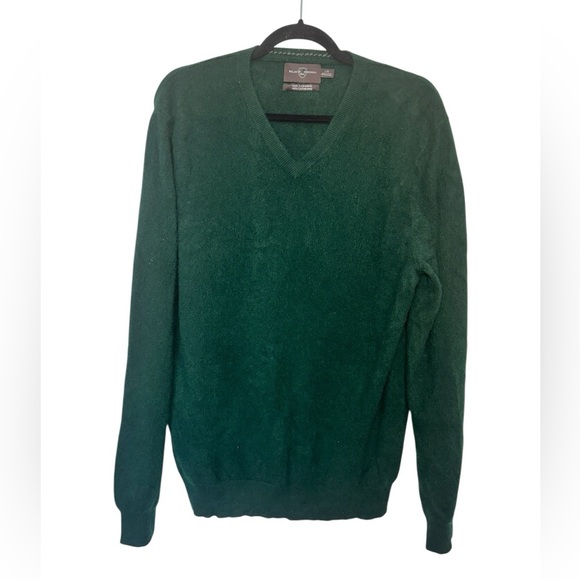 Black Brown 1826 Cashmere Sweater Green - Picture 7 of 8